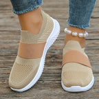 Zapatillas Tejidas de Malla Transpirable | Sin Cordones | Suela Gruesa Antideslizante | Primavera-Verano
