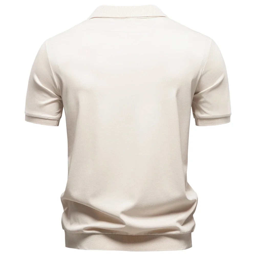 Polo Sedoso Transpirable Hombre | Estilo Elegante Fresco | Tallas S-XXL | Tico Trendy