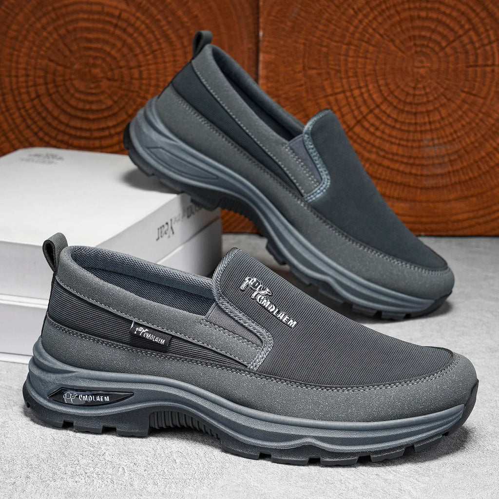Mocasines Lona Hombre 2025 ∣ Sin Cordones ∣ Suela Gruesa Ligera