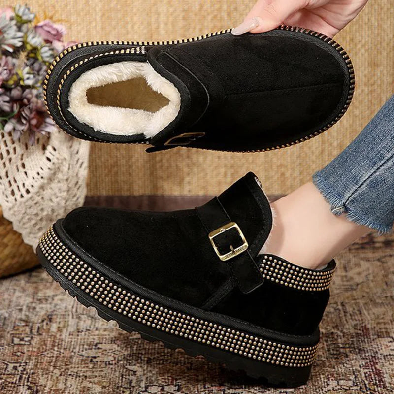 Botines de Plataforma Gruesa | Ante Sintético | Mujer