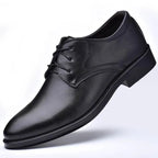 Zapatos de Hombre | Oxfords de Cuero Negro Formales | Negocios y Bodas | Talla Grande | Tico Trendy