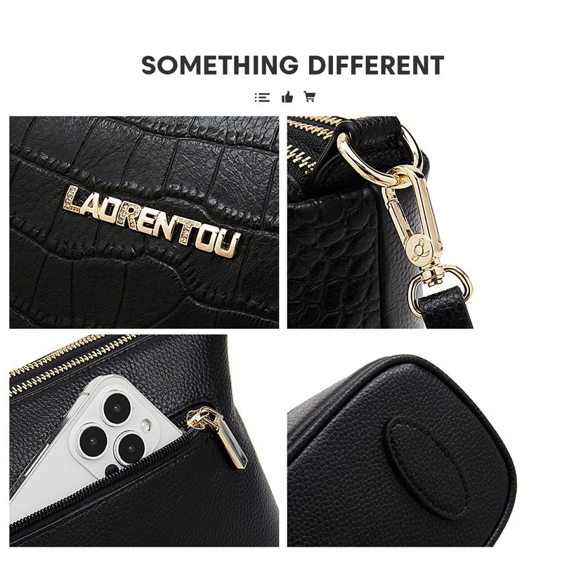 LAORENTOU marca moda mujer bolso cruzado 2025 Otoño Invierno nuevo diseño mujer bolso de hombro Casual