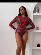 Rashguard de Playa Estampado | Protección UV | Mujer | Vacaciones