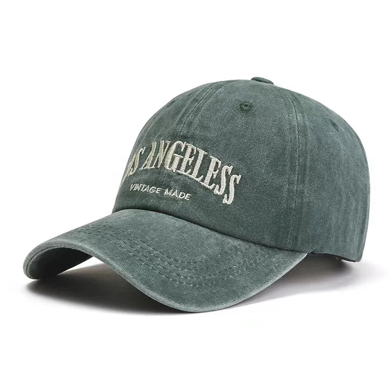 Gorra Vintage con Visera Curvada Bordada para Actividades al Aire Libre