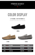 Mocasines Lona Hombre ∣ Transpirables Ligeros ∣ Conducción Zapatos Planos