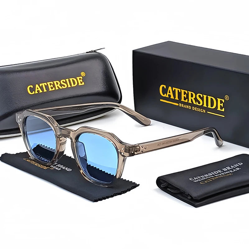 Gafas de Sol Polarizadas CATERSIDE | Montura Poligonal TR90 Ultraligera | UV400