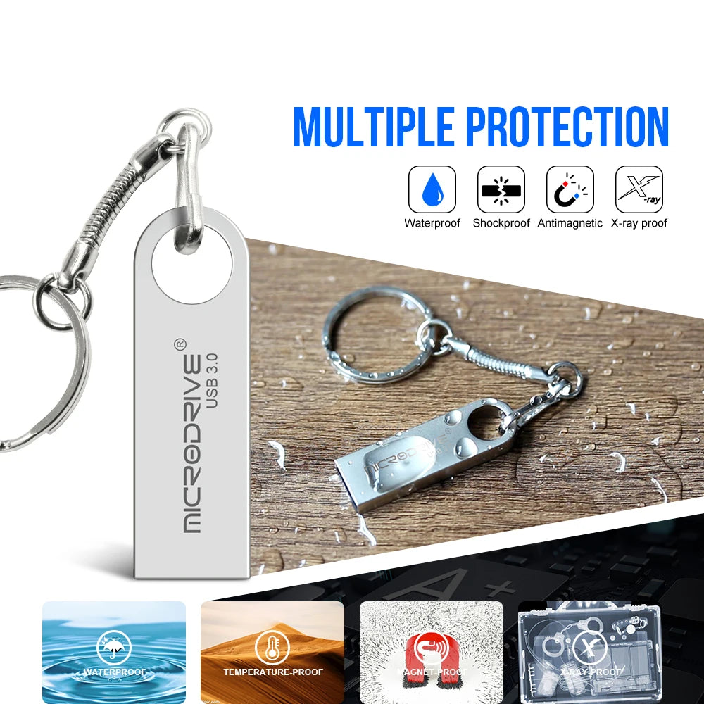 Memoria USB 3.0 Tipo Disco Flash | Carcasa Metal Resistente | Ticotrendy Costa Rica