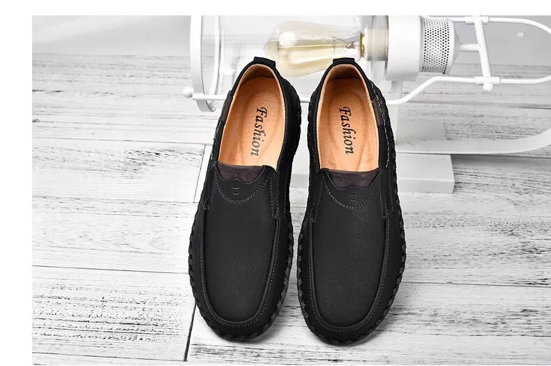 Mocasines Lujo Hombre ∣ Cuero Suave ∣ Zapatos Cómodos para Conducir