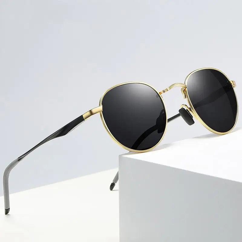 Gafas de Sol CATERSIDE Polarizadas | Montura Redonda Metal | Estilo Punk