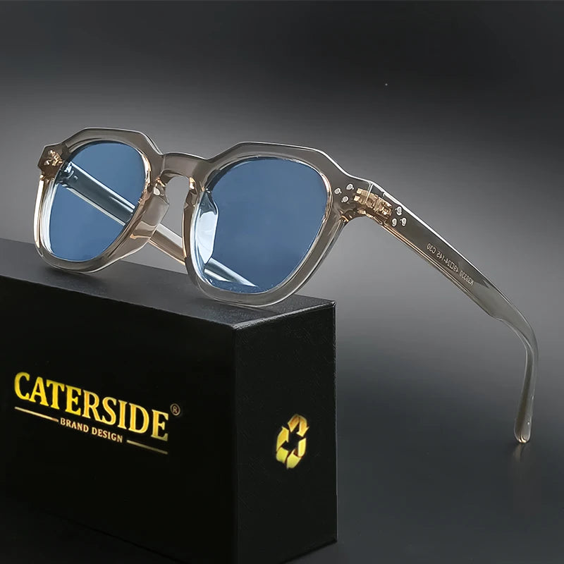 Gafas de Sol Polarizadas CATERSIDE | Montura Poligonal TR90 Ultraligera | UV400