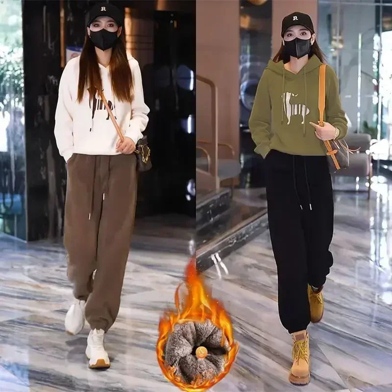 Pantalón Pana Gruesa Acolchada | Harlan Holgado | Tobillo Agrupado | Invierno Mujer | Ticotrendy