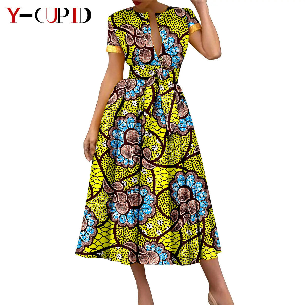 Vestido Dashiki Bazin Riche Africano Pareja | 2 Piezas | Tallas XS-6XL | Tico Trendy
