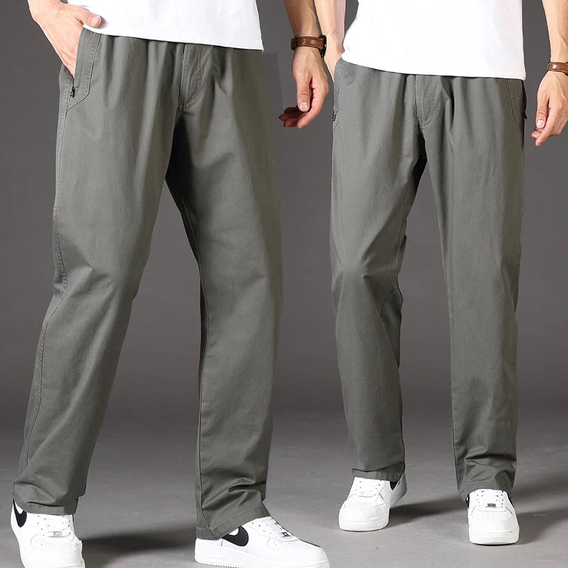 Pantalones Cargo para Hombre | Ajuste Relajado | Colores Negro y Caqui | Ticotrendy
