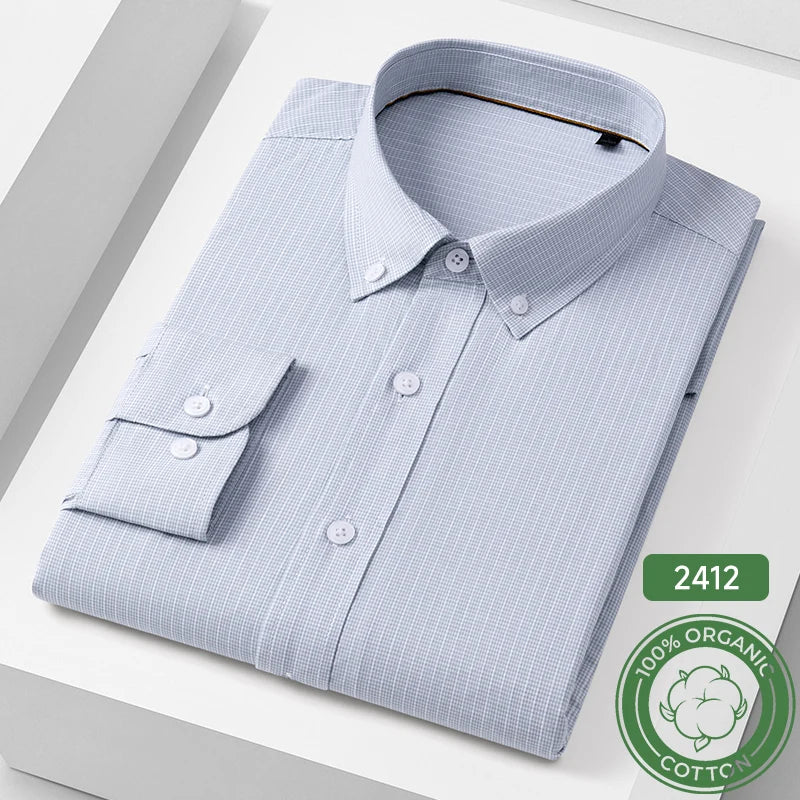 Camisa Rosa Pata de Gallo | 100% Algodón | Ajuste Formal | Top Clásico Hombre  | Ticotrendy