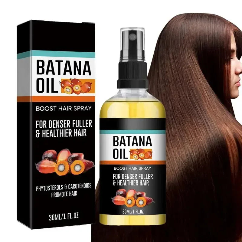 Batana Oil Spray repara la calvicie fortalece el cabello nutrición Natural tratamiento de pérdida hereditaria, hidrata el cuero cabelludo todos los género