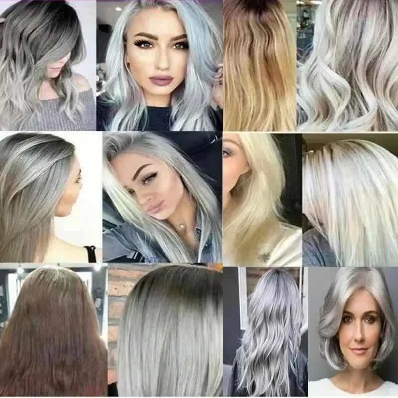 Mascarilla para el cabello con bloqueo mágico, blanqueador de cabello rubio, amarillo, elimina el lino, efecto Color gris plateado, champú para el cabello antioloros de latón