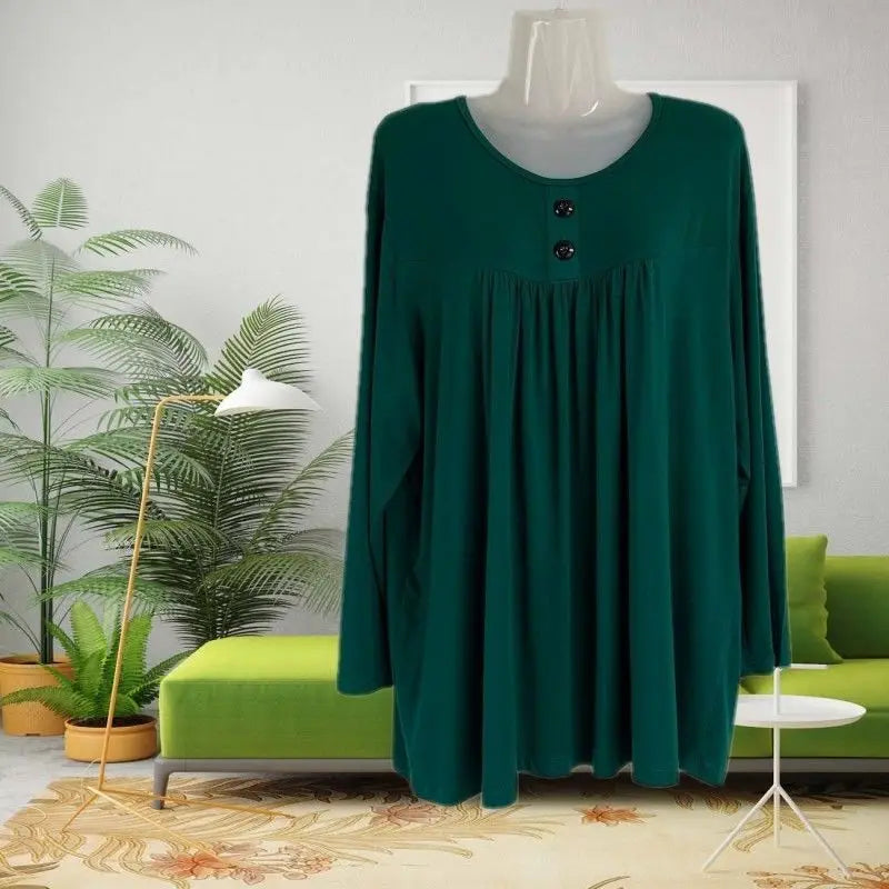 Top Vintage | Talla Grande | Encaje y Manga Larga | Tico Trendy