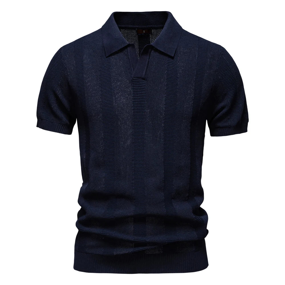 Polo Malla Cuello Vuelto Hombre | Punto Transpirable Informal | Tallas S-XXL | Tico Trendy