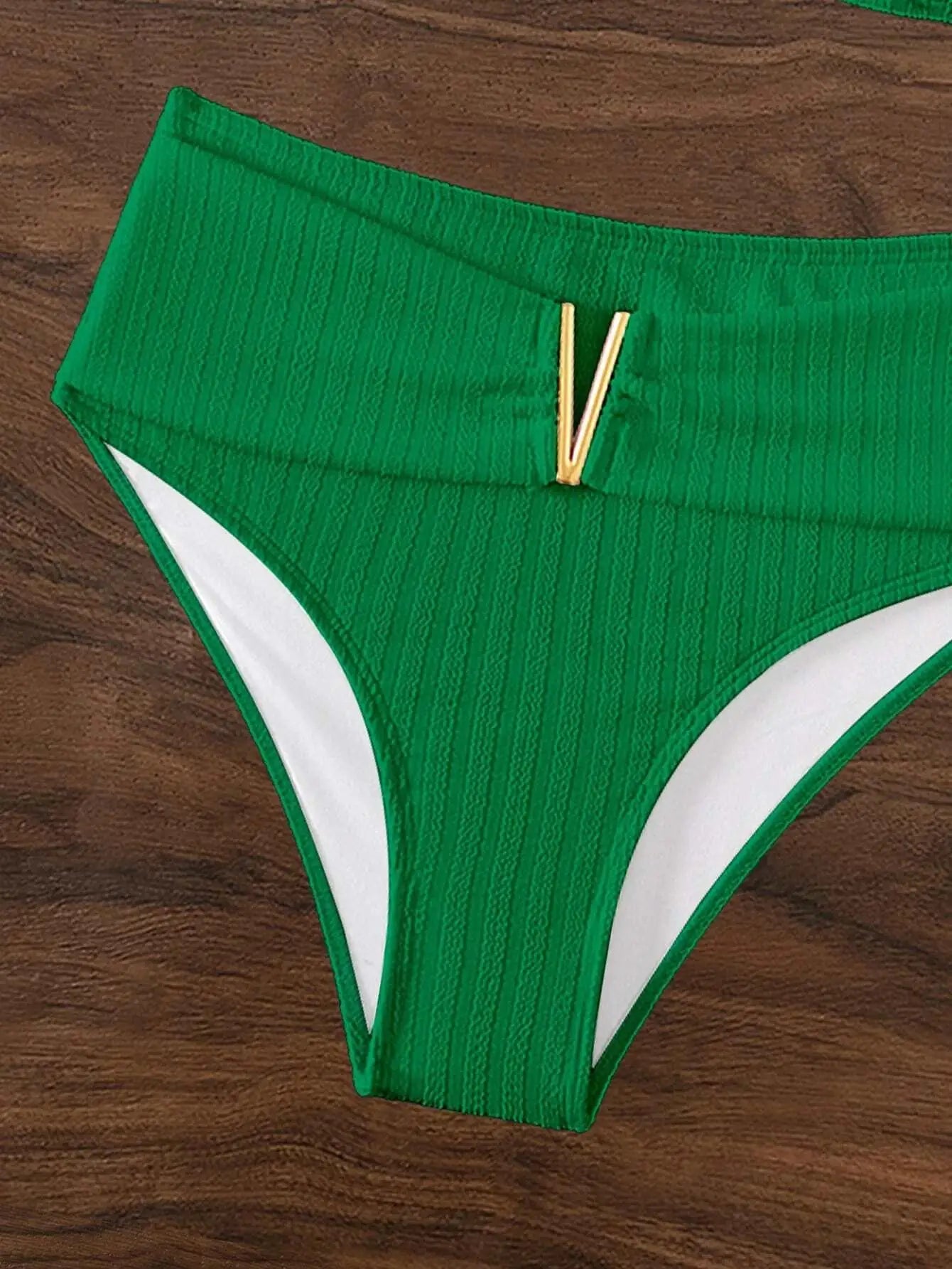 Bikini de Un Hombro y Tiro Alto - Conjunto Elegante para la Arena