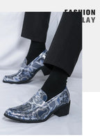 Zapatos Oxford Hombre Ticotrendy Piel Dividida Estampado Animal Sin Cordones | Elegantes