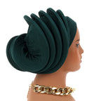 Turbante Africano Listo para Usar, Gele para Boda