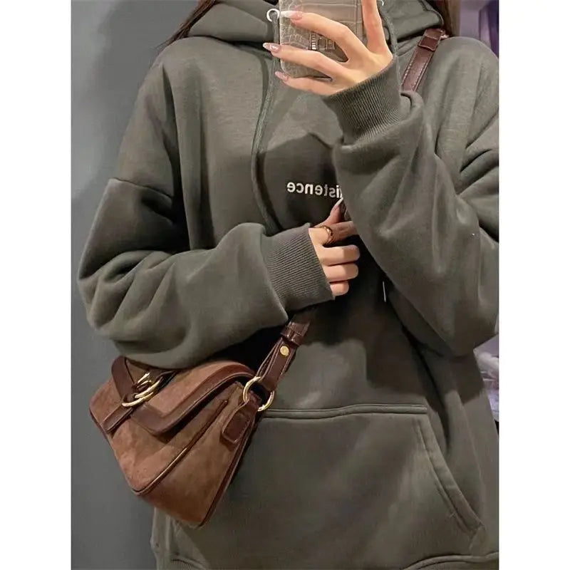 Bolso Hombro Gamuza Sintética Mujer Cruzado Estilo Maillard