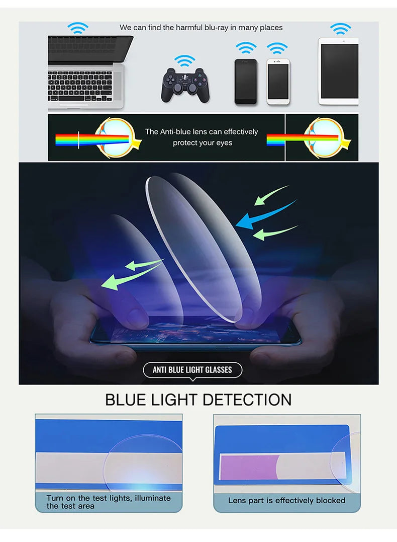 Montura Gafas Ojo Gato Lujo Personalidad | Protección Luz Azul Óptica Titanio Plástico
