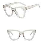 Montura Gafas Ojo Gato Marco Grande Retro Unisex | Antiazules Ópticas Titanio Plástico