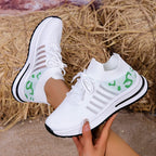 Zapatillas Transpirables con Agujeros | Suela Gruesa | Estampados | Talla Grande | 2025