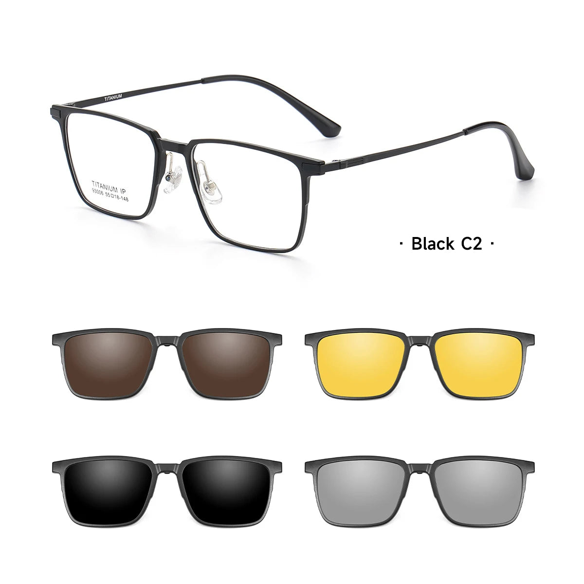 VKYEE, nuevas gafas de sol polarizadas con Clip magnético para hombres y mujeres, gafas de lectura ópticas, se pueden personalizar con prescripción F93006