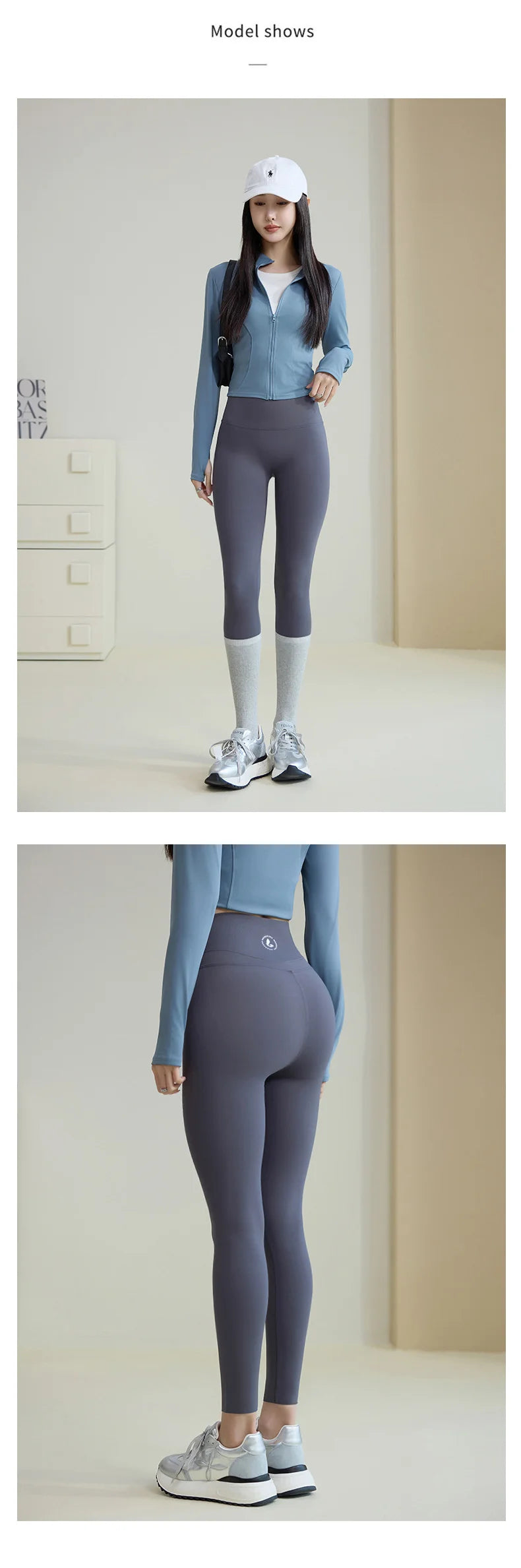 Leggings Piel Tiburón Curva 3D | Doble V Push Up Cintura Alta | Fitness Yoga Primavera | Ticotrendy