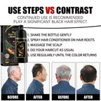 Champú de tinte para el cabello a base de hierbas naturales 3 en 1, cambio de Color del cabello, cabello gris a marrón oscuro, negro, cuidado nutritivo profundo