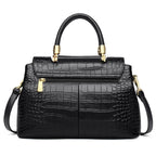 LAORENTOU, bolso elegante con asa superior para mujer, bolso de hombro femenino a la moda de cuero genuino, bolso cruzado de diseño lujoso, regalo para mamá