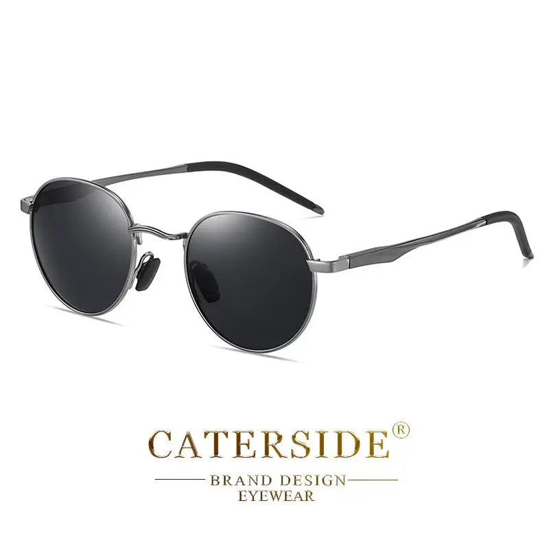 Gafas de Sol CATERSIDE Polarizadas | Montura Redonda Metal | Estilo Punk