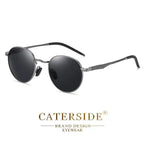 Gafas de Sol CATERSIDE Polarizadas | Montura Redonda Metal | Estilo Punk
