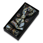 Set De Pajarita Pañuelo Gemelos Regalo Elegante Estilo Para Hombres
