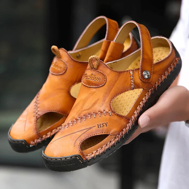 Sandalias Romanas Hombre Ticotrendy Cuero Artificial Transpirables Playa Aire Libre | Clásicos