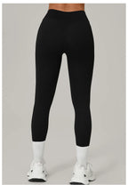 Pantalones de Yoga VEQKING | Pliegues Invisibles y Cintura Alta | Levanta Glúteos y Secado Rápido | Tico Trendy