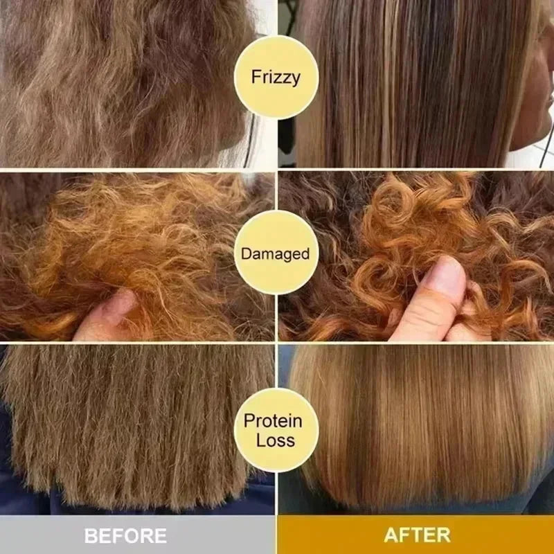Cápsula mágica de vitamina para el cabello, aceite de queratina, restauración rápida del cabello, suave, brillante, hidratante profundo, productos para el cuidado del cabello del cuero cabelludo seco y rizado