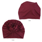 Turbante de flores grandes para Mujer, gorro Hijab musulmán, Bandana para quimio, sombrero africano, tocado para fiesta de boda, Turbante
