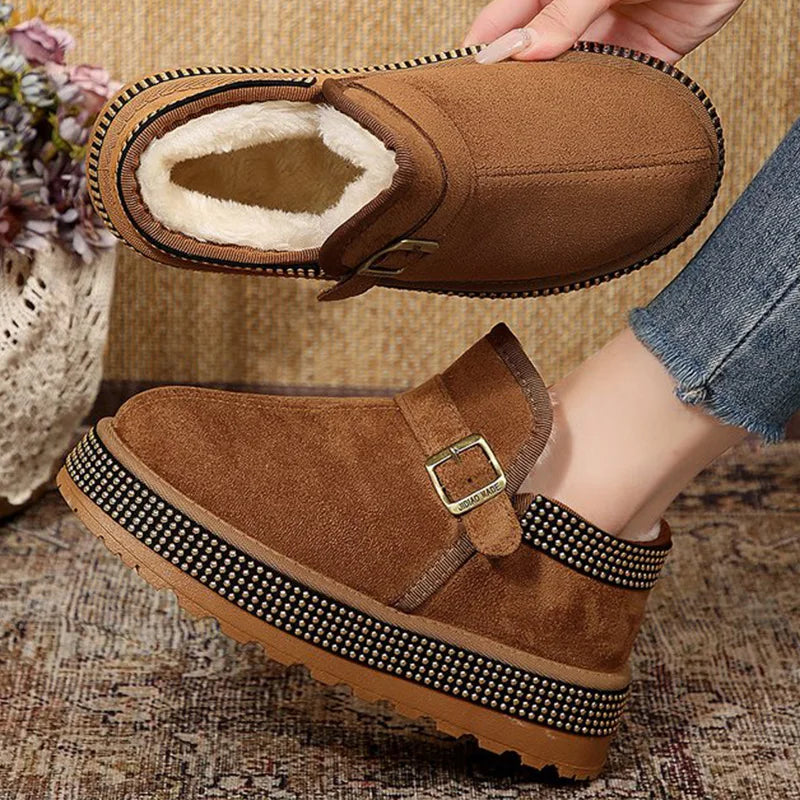 Botines de Plataforma Gruesa | Ante Sintético | Mujer