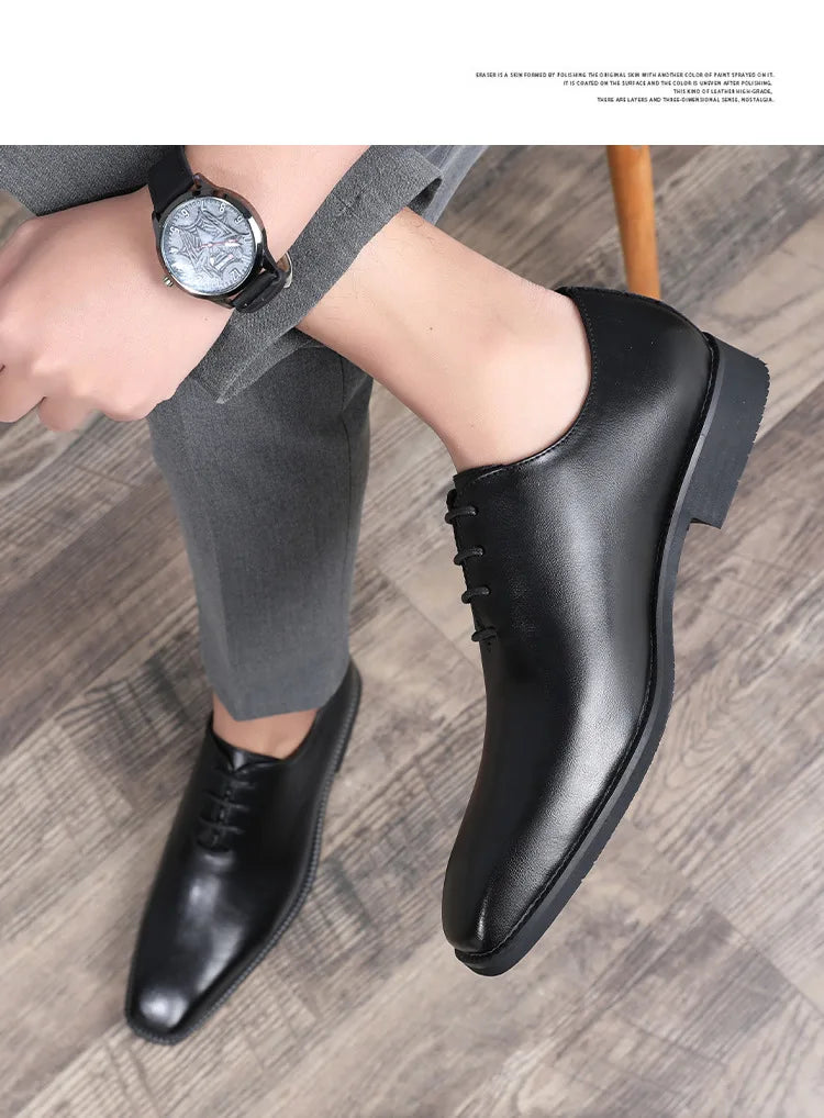 Zapatos Formales para Hombre 2026 | Primavera Otoño con Cordones | Zapatos de Boda y Negocios | Tico Trendy