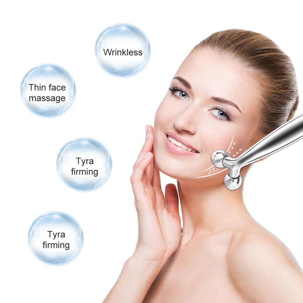 Masajeador Facial Rodillo 3D | Forma Y Rotación 360 Para Modelar | Belleza Y Relax