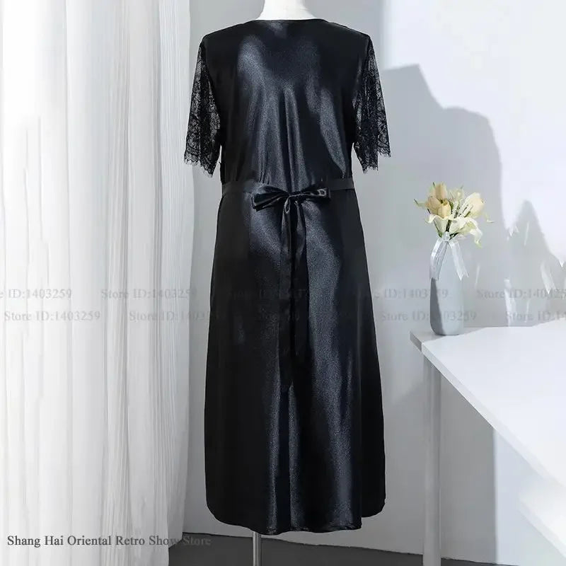 Camisón Largo de Verano con Encaje | Talla Grande