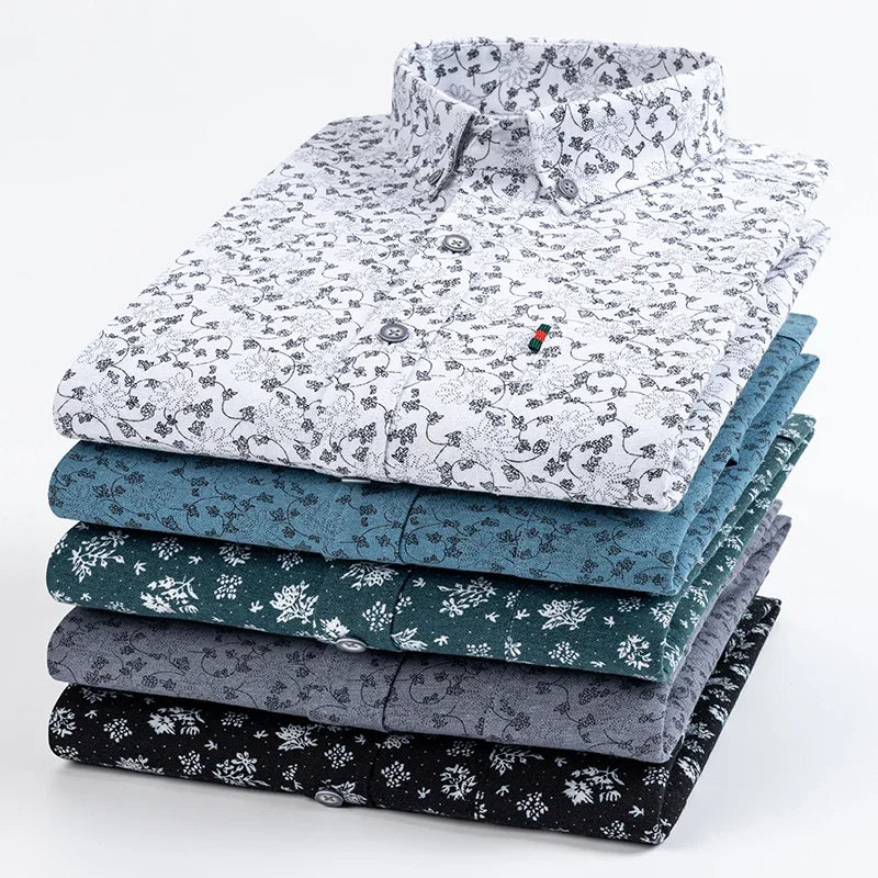 Camisa Slim Fit Algodón 100% | Moda Coreana | Streetwear Vintage | Liso/Estampado