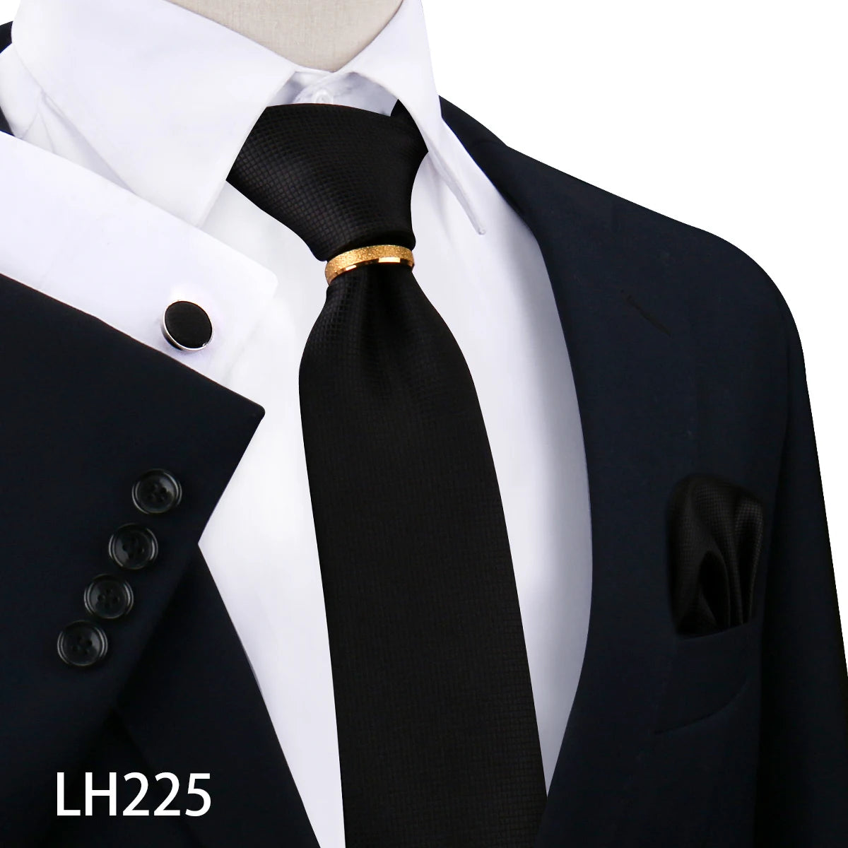Set De Corbata Anillo Gemelos Pañuelo Accesorio De Traje Boda