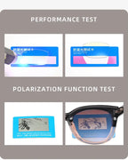 Gafas Ópticas Polarizadas 2 en 1 Clip Magnético | TR90 Titanio Miopía Graduadas Negocios