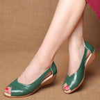 Sandalias de Cuña Planas | Punta Abierta | Tallas 41-42 | Genuinas