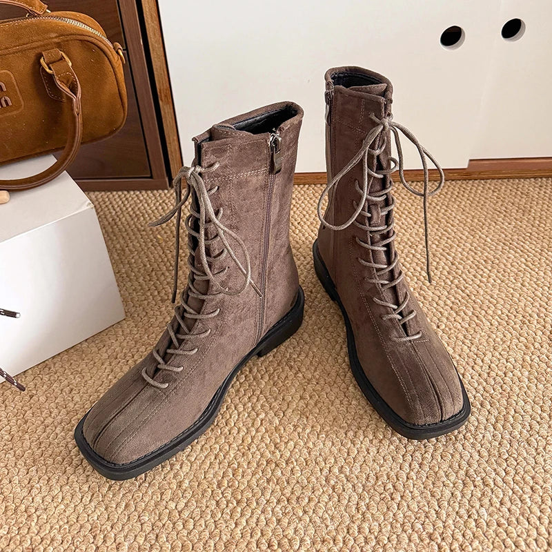 Botines de Suela Gruesa | Estilo Punk | Hebillas Modernas