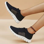 Zapatillas de Punto Transpirables | Plataforma | Suela Blanda | Talla Grande | Verano
